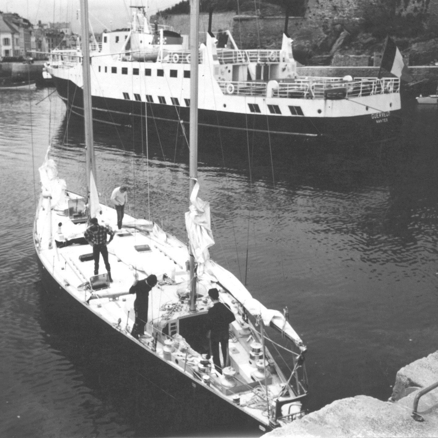 Guerveur et Pen Duick III au port de Palais, Belle-Isle