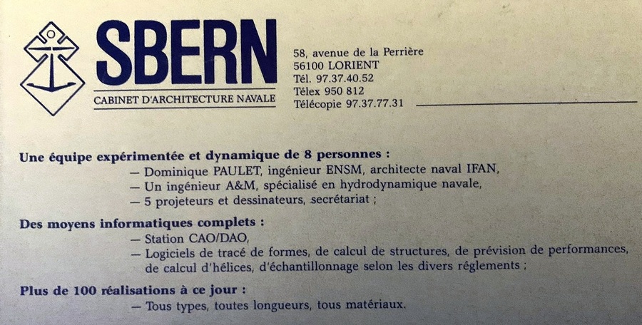 La SBERN bureau d'étude de Dominique Paulet qui réalisa les plans de Ilboued
