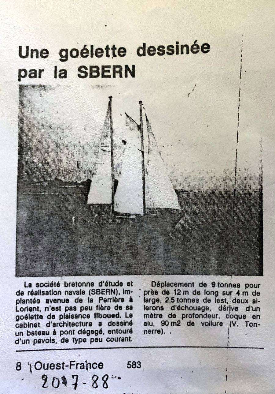 Article paru dans Ouest France le 20 juillet 1988