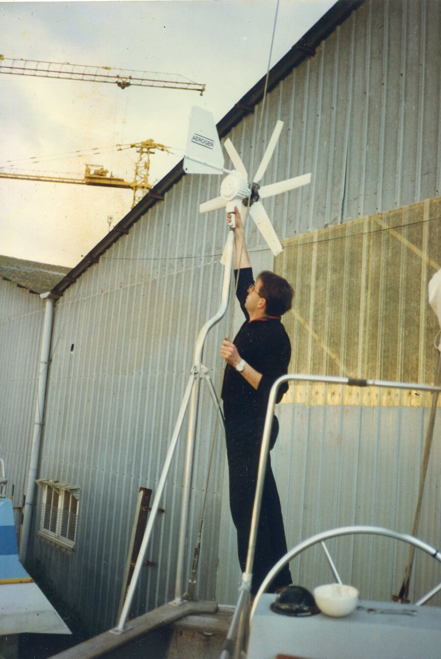 Pose de l'éolienne