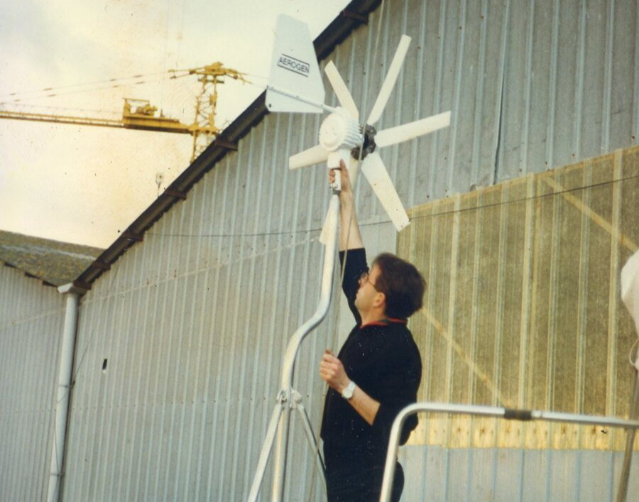 Pose de l'éolienne